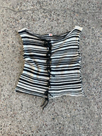 Stripey tie top | SAMPLE SALE