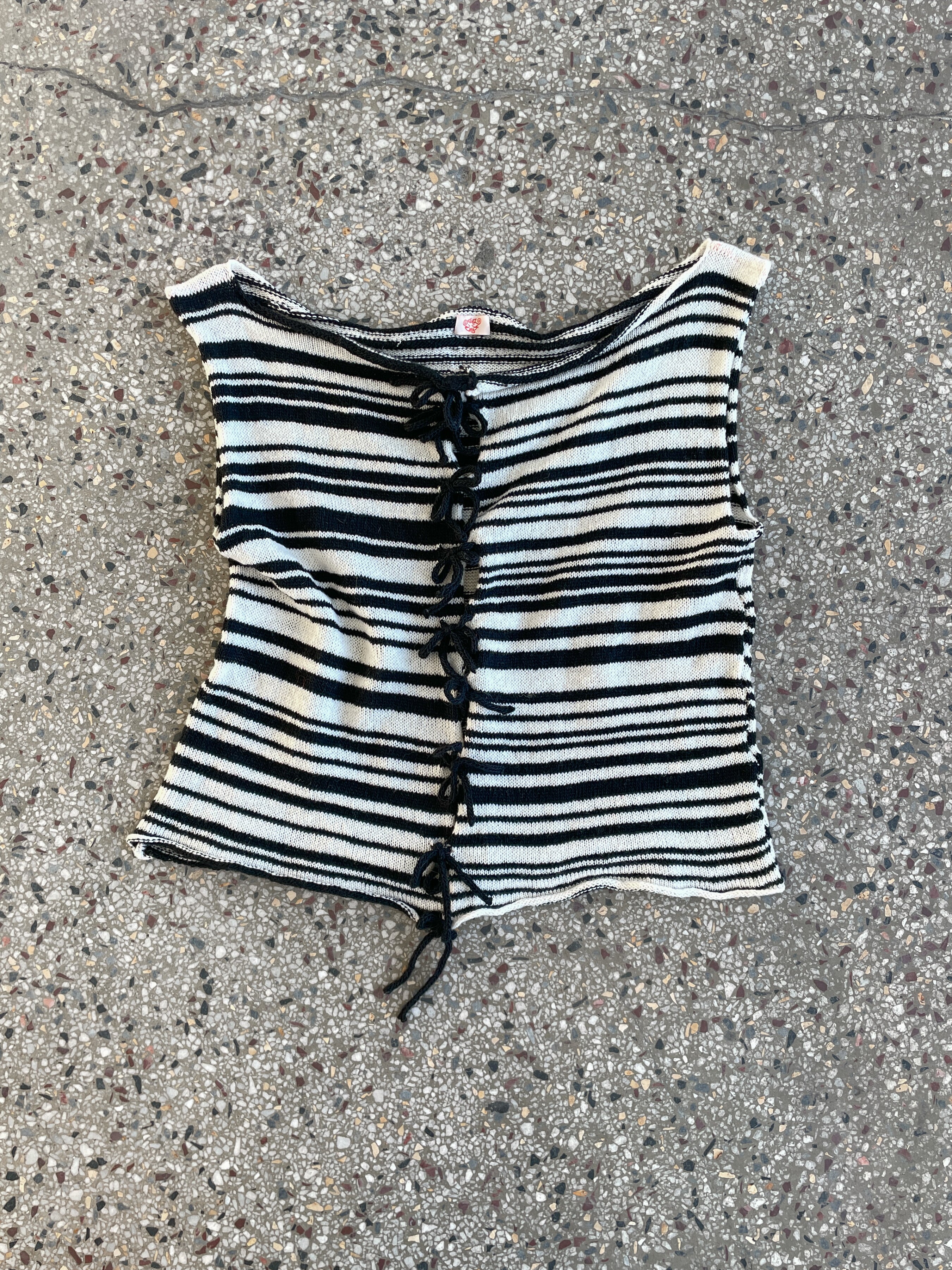 Stripey tie top | SAMPLE SALE