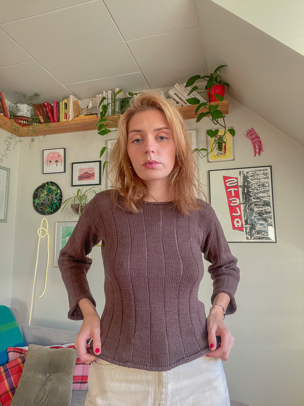 Bourbon creams pullover