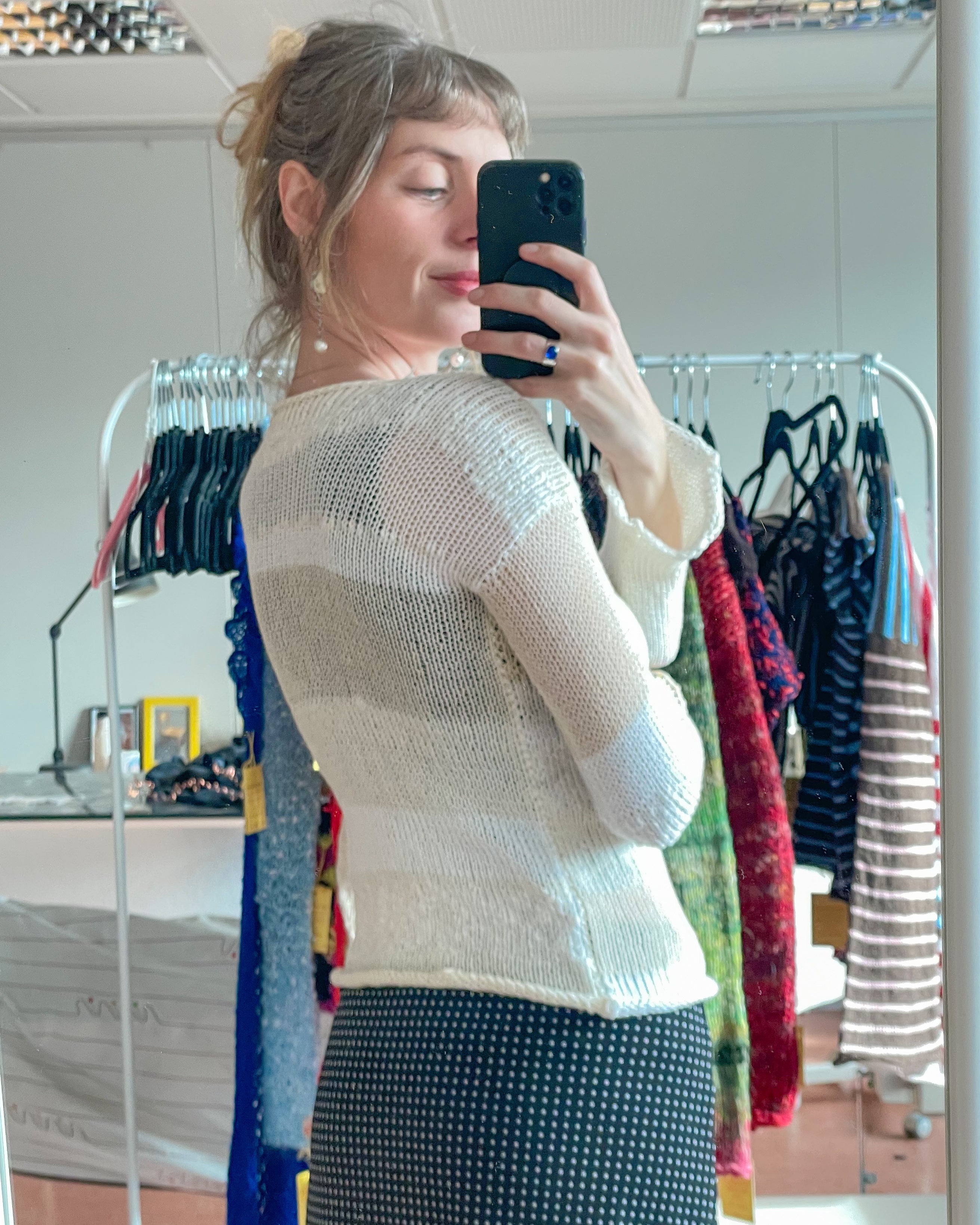 Cotton scraps pullover
