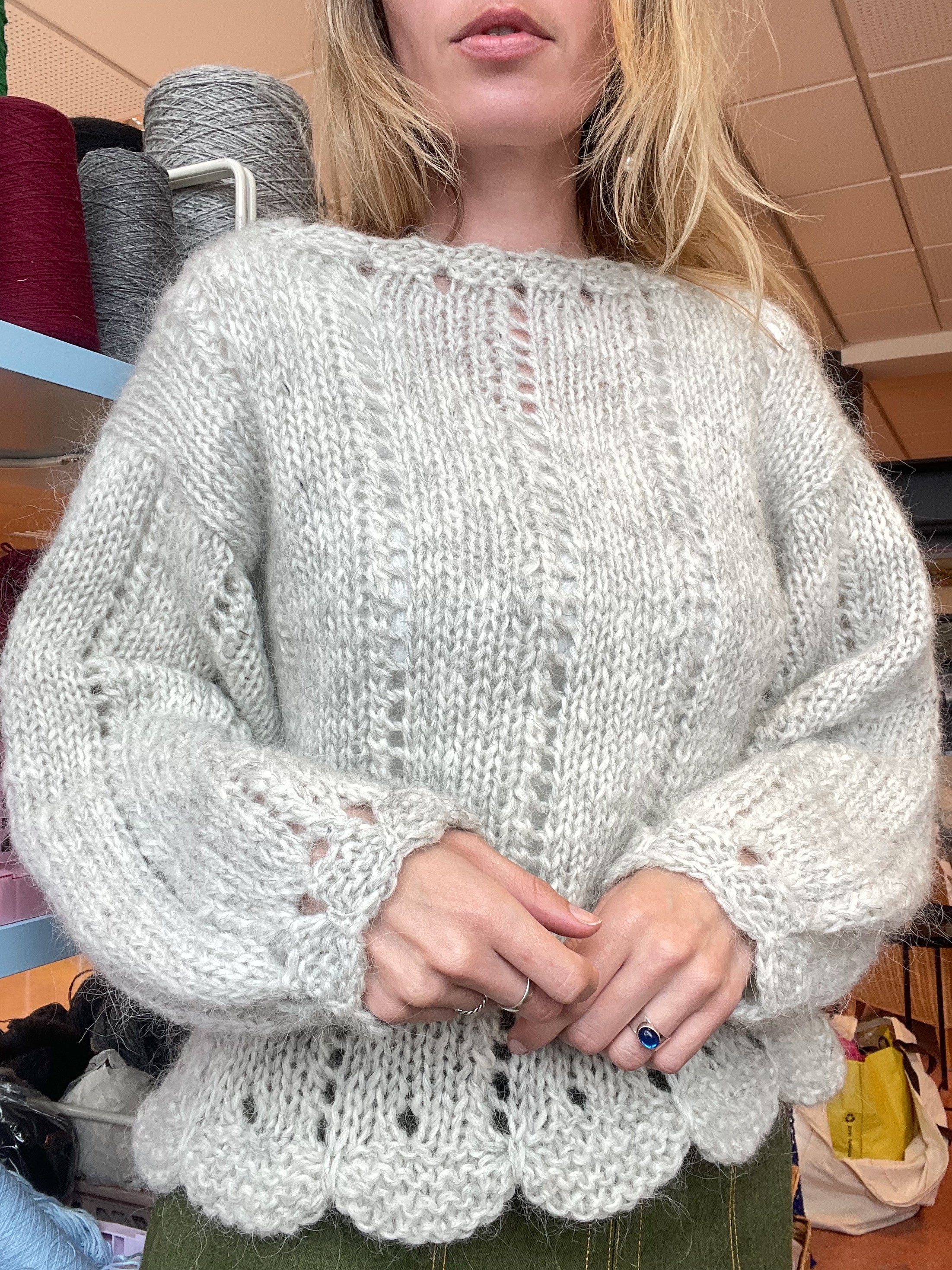 KNITTING PATTERN - Scallop sweater EN / Skeljapeysan IS