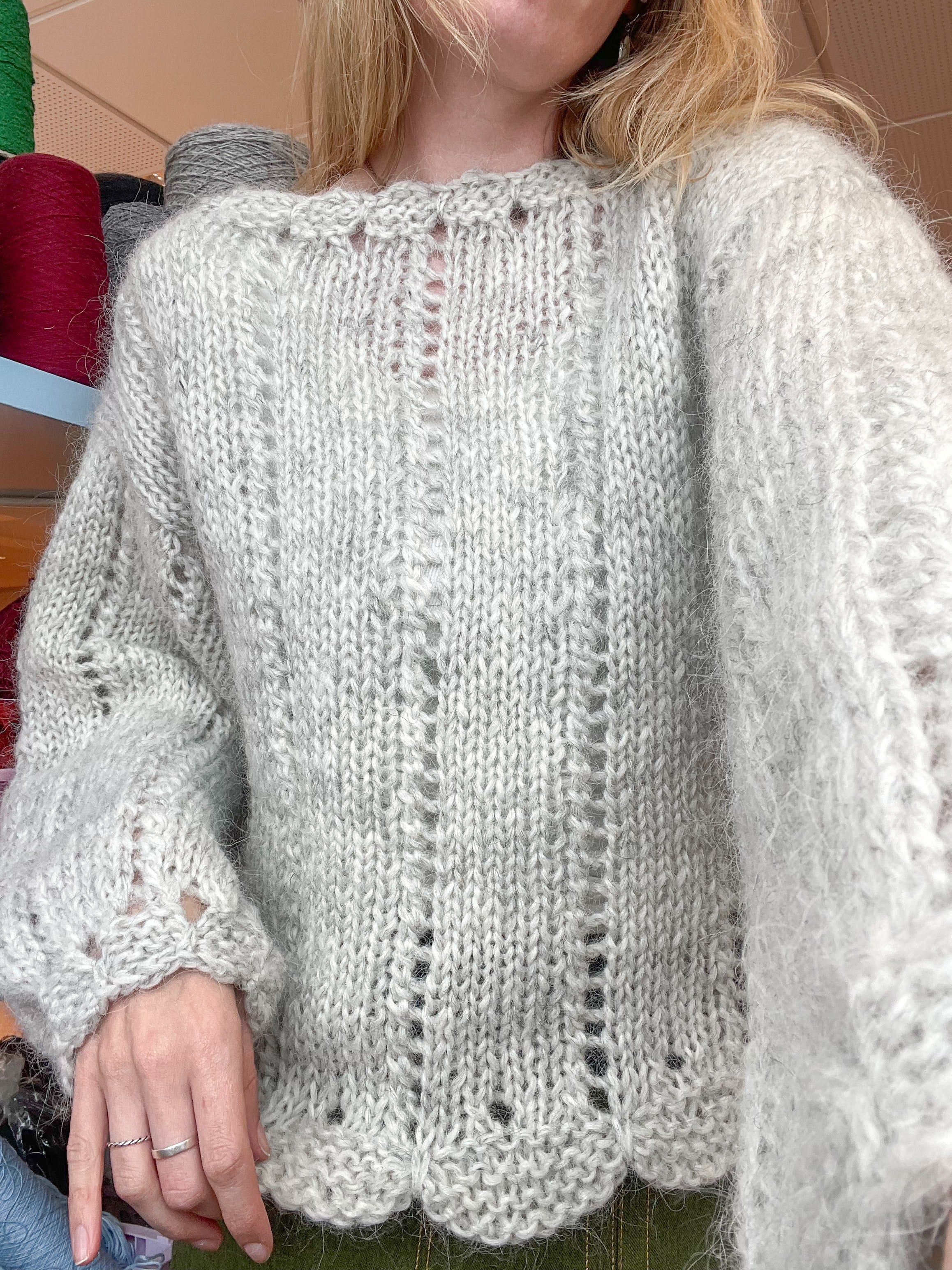KNITTING PATTERN - Scallop sweater EN / Skeljapeysan IS