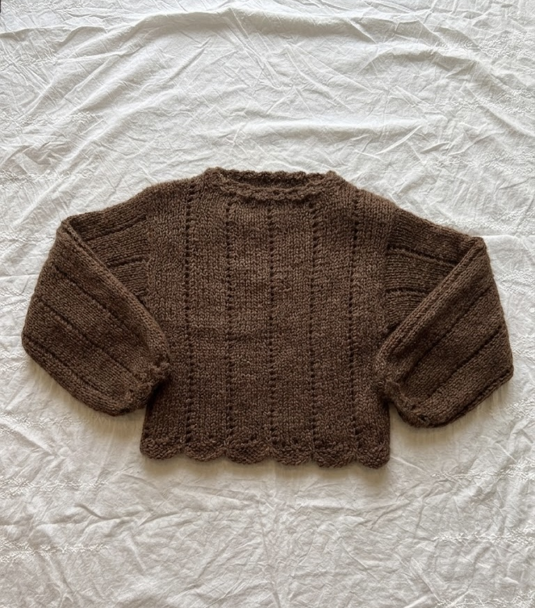 KNITTING PATTERN - Scallop sweater EN / Skeljapeysan IS
